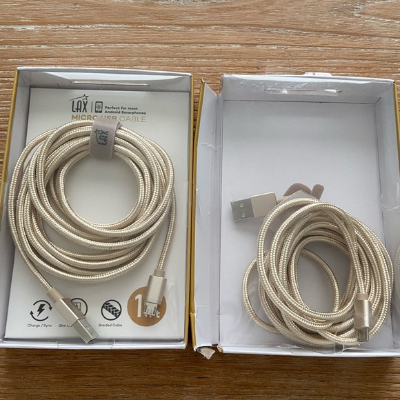 BNIB! 10ft Micro- USB Cable Charging Cord - Picture 1 of 5